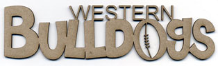 Western Bulldogs Chipboard Wordlet