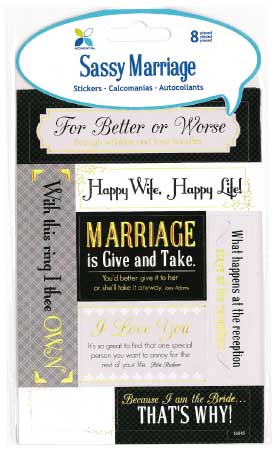 Sassy Marriage Stickers