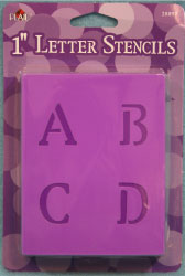 Letter Stencils - 1" (2.5cm) Old School