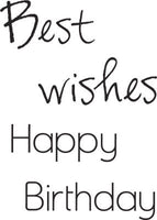Mini Clear Stamps - Wishes