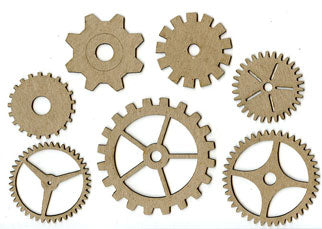 Large Cogs - Pack of 7 - Mixed Sizes