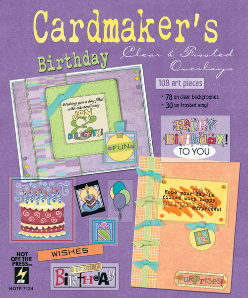 Cardmaker's Clear & Frosted Overlays - Birthday