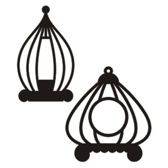 Nero Mini Bird Cages