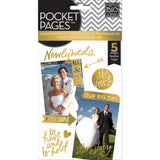 Pocket Pages - Wedding Day Gold Foil Clear Stickers
