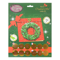 D.I.Y. Crystal Art Card Kit - Christmas Wreath