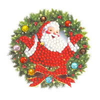 D.I.Y. Crystal Art Motif Kit - Santa Wreath