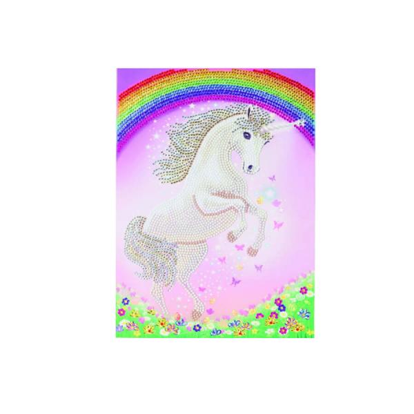 D.I.Y. Crystal Art Giant Card Kit - Unicorn Rainbow