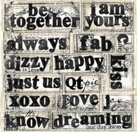 Beloved Words 12x12 Sticker Sheet
