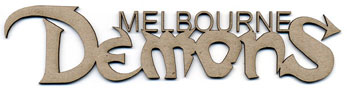 Melbourne Demons Chipboard Wordlet