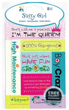 Sassy Girl Stickers