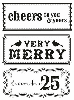 Holly Bright Cheers Clear Stamp