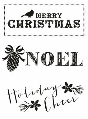 Holly Bright Noel Clear Stamp