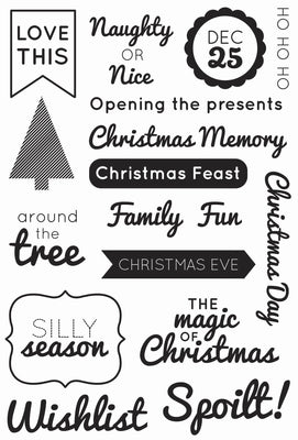 Modern Christmas Clear Stamps
