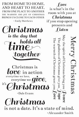 Traditional Christmas Clear Stamps