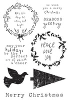 Home For Christmas Clear Stamp