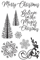 Let It Snow Clear Stamps
