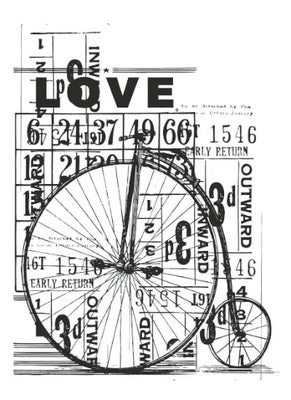 Clear Stamps - Vintage - Love