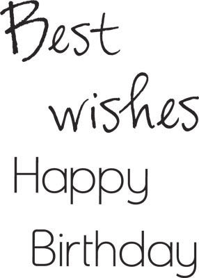 Mini Clear Stamps - Wishes