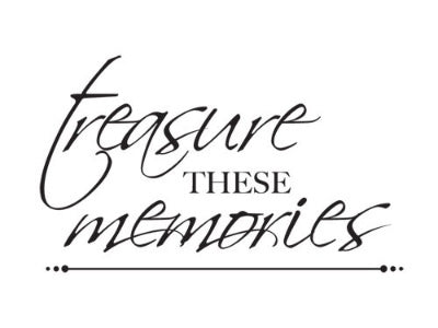 Mini Clear Stamp - Treasured Memories