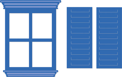 Decorative Die - Window & Shutters