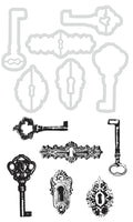 Decorative Die and Stamp Set - Keys & Locks