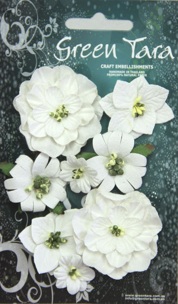Fantasy Blooms - White