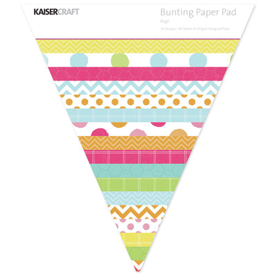 12" Bunting Paper Pad - Pop!