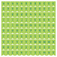 Mint Twist Pennants Sticker Sheet