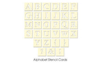 Artist Edition Alphabet Stencil Cards