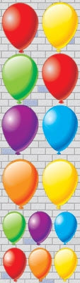 Balloons - Chipboard Stickers