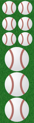 Baseball Chipboard Stickers