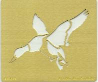 Brass Embossing Stencil - Duck