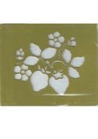 Brass Embossing Stencil - Strawberries