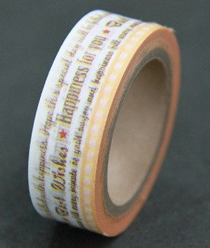 Washi Tape - Happiness For You