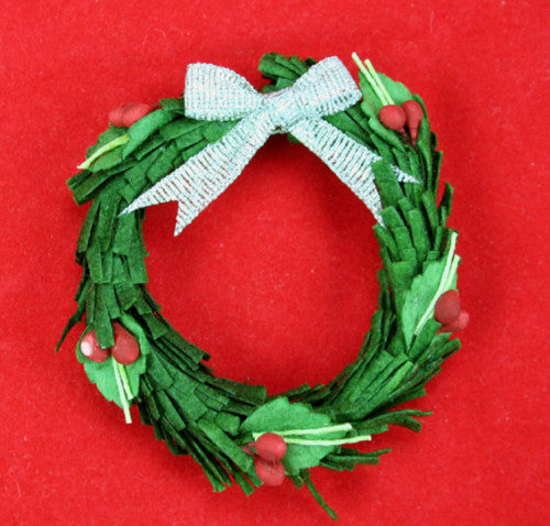 Silver and Green Wreath