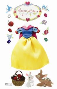 Snow White Dress Collage Stickers