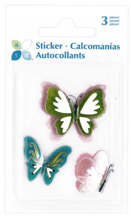 Mini Clear Layered Stickers - Butterflies
