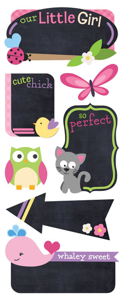 Chalkboard Stickers - Little Girl