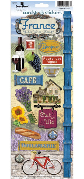France Cardstock Stickers