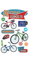 Riding Bikes 3D Stickers