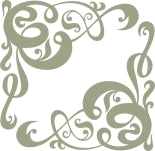 Vintage Corner Flourish - Pack of 2