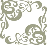 Vintage Corner Flourish - Pack of 2