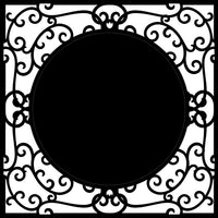 Chipboard Frame - Wrought Iron 2