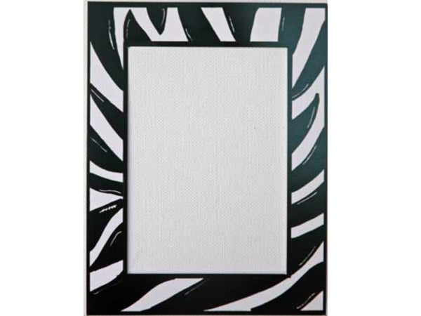 Zebra Diecut Cardstock Frame